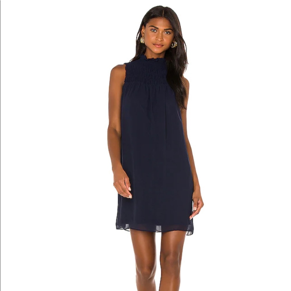 1. State Sleeveless Shift Dress in Navy